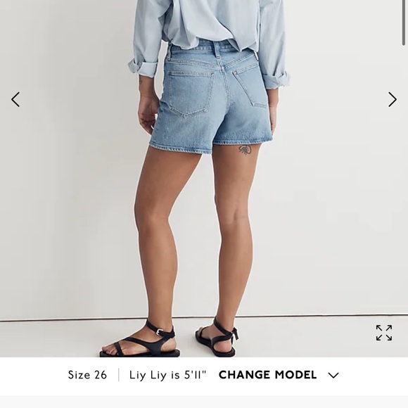 Madewell The Curvy Perfect Vintage Mid-Length Jean Short in Wainfleet Wash - Picture 2 of 8